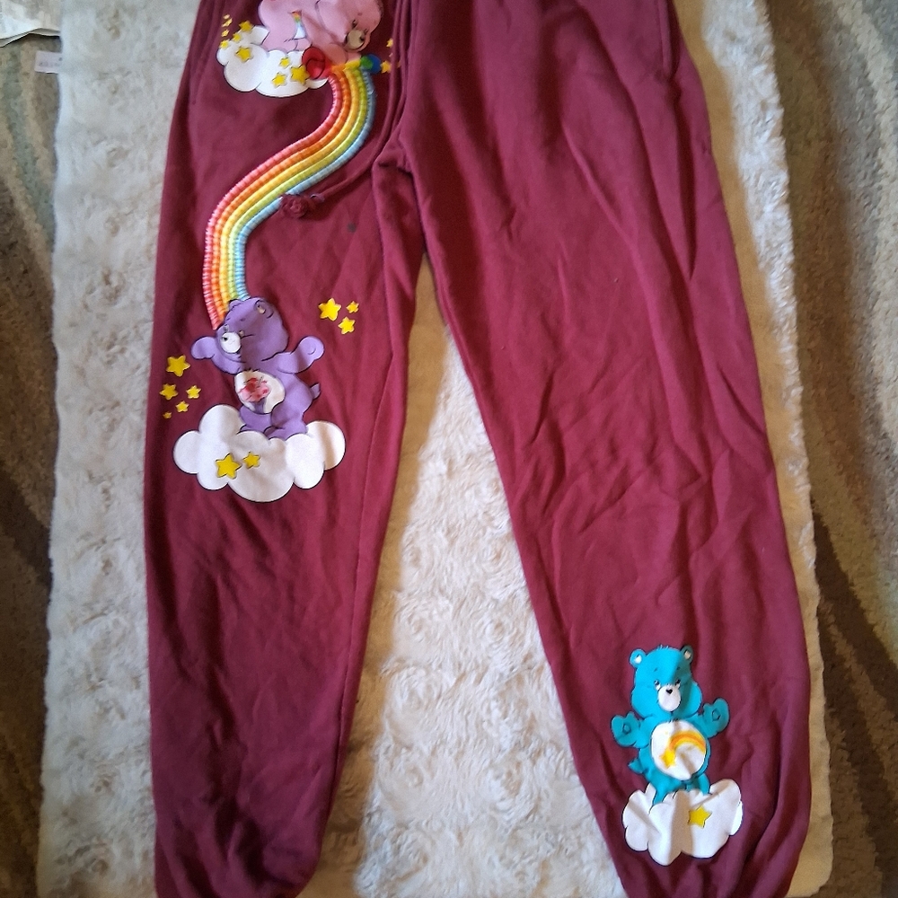 Care Bears Maroon Pajama Pants